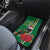 Dominica Christmas Coquette Bow Car Mats Sisserou Parrot Tropical Flower - Wonder Print Shop