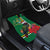 Dominica Christmas Coquette Bow Car Mats Sisserou Parrot Tropical Flower - Wonder Print Shop