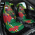 Dominica Christmas Coquette Bow Car Seat Cover Sisserou Parrot Tropical Flower - Wonder Print Shop