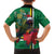 Dominica Christmas Coquette Bow Family Matching Off The Shoulder Long Sleeve Dress and Hawaiian Shirt Sisserou Parrot Tropical Flower - Wonder Print Shop