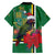 Dominica Christmas Coquette Bow Family Matching Off The Shoulder Long Sleeve Dress and Hawaiian Shirt Sisserou Parrot Tropical Flower - Wonder Print Shop