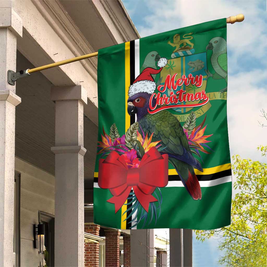 Dominica Christmas Coquette Bow Garden Flag Sisserou Parrot Tropical Flower - Wonder Print Shop