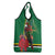 Dominica Christmas Coquette Bow Grocery Bag Sisserou Parrot Tropical Flower