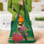 Dominica Christmas Coquette Bow Grocery Bag Sisserou Parrot Tropical Flower