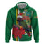 Dominica Christmas Coquette Bow Hoodie Sisserou Parrot Tropical Flower - Wonder Print Shop