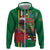 Dominica Christmas Coquette Bow Hoodie Sisserou Parrot Tropical Flower - Wonder Print Shop