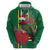 Dominica Christmas Coquette Bow Hoodie Sisserou Parrot Tropical Flower - Wonder Print Shop