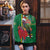 Dominica Christmas Coquette Bow Ugly Christmas Sweater Sisserou Parrot Tropical Flower - Wonder Print Shop