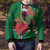 Dominica Christmas Coquette Bow Ugly Christmas Sweater Sisserou Parrot Tropical Flower - Wonder Print Shop