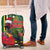 Dominica Christmas Coquette Bow Luggage Cover Sisserou Parrot Tropical Flower - Wonder Print Shop