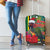 Dominica Christmas Coquette Bow Luggage Cover Sisserou Parrot Tropical Flower - Wonder Print Shop