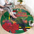 Dominica Christmas Coquette Bow Round Carpet Sisserou Parrot Tropical Flower