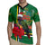 Dominica Christmas Coquette Bow Rugby Jersey Sisserou Parrot Tropical Flower - Wonder Print Shop