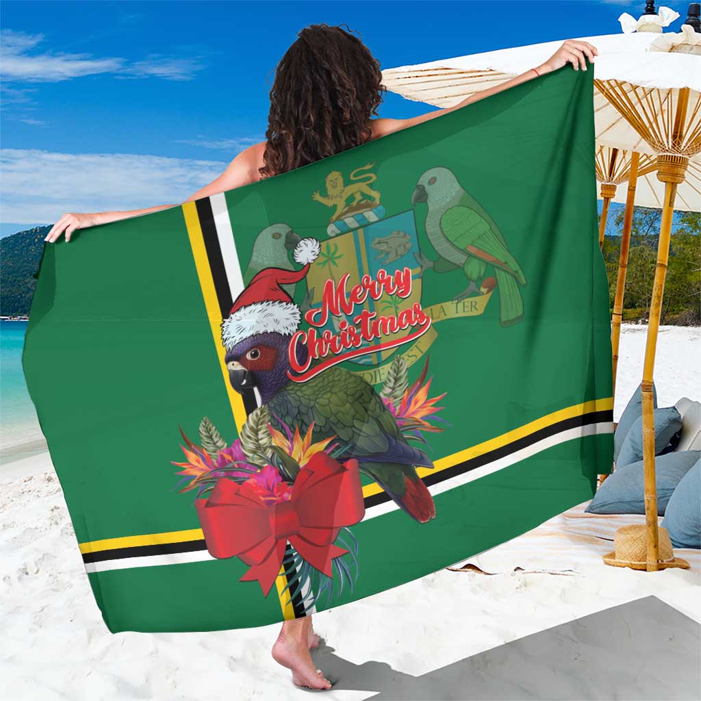 Dominica Christmas Coquette Bow Sarong Sisserou Parrot Tropical Flower