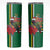 Dominica Christmas Coquette Bow Skinny Tumbler Sisserou Parrot Tropical Flower - Wonder Print Shop