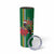 Dominica Christmas Coquette Bow Skinny Tumbler Sisserou Parrot Tropical Flower - Wonder Print Shop