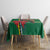 Dominica Christmas Coquette Bow Tablecloth Sisserou Parrot Tropical Flower - Wonder Print Shop