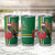 Dominica Christmas Coquette Bow Tumbler Cup Sisserou Parrot Tropical Flower - Wonder Print Shop