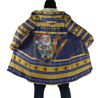 Personalized Barbados Christmas Cloak Bajan Map Santa Trident - Wonder Print Shop