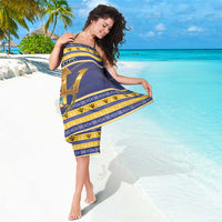 Barbados Christmas Sarong Bajan Map Santa Trident - Wonder Print Shop