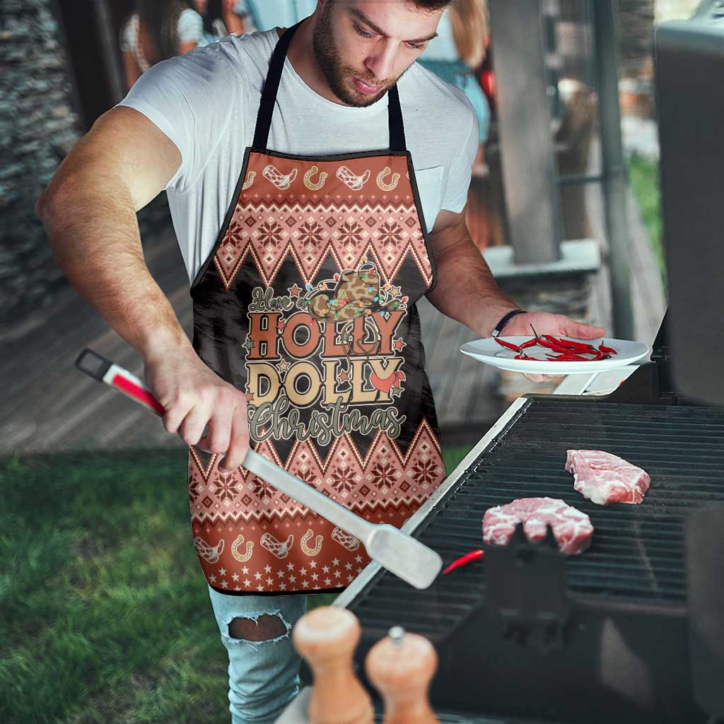Howdy Christmas Apron Have a Holly Jolly Christmas - Wonder Print Shop