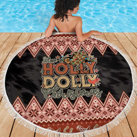 Howdy Christmas Beach Blanket Have a Holly Jolly Christmas - Wonder Print Shop