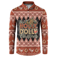 Howdy Christmas Button Sweatshirt Have a Holly Jolly Christmas - Wonder Print Shop