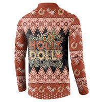 Howdy Christmas Button Sweatshirt Have a Holly Jolly Christmas - Wonder Print Shop