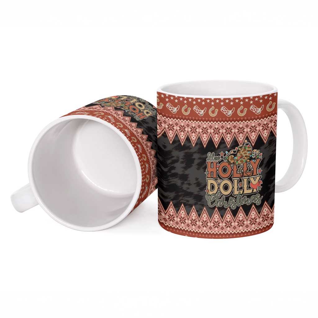 Howdy Christmas Ceramic Mug Have a Holly Jolly Christmas - Wonder Print Shop