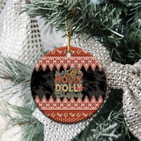 Howdy Christmas Ceramic Ornament Have a Holly Jolly Christmas - Wonder Print Shop