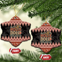 Howdy Christmas Ceramic Ornament Have a Holly Jolly Christmas - Wonder Print Shop