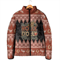 Howdy Christmas Padded Jacket Have a Holly Jolly Christmas - Wonder Print Shop