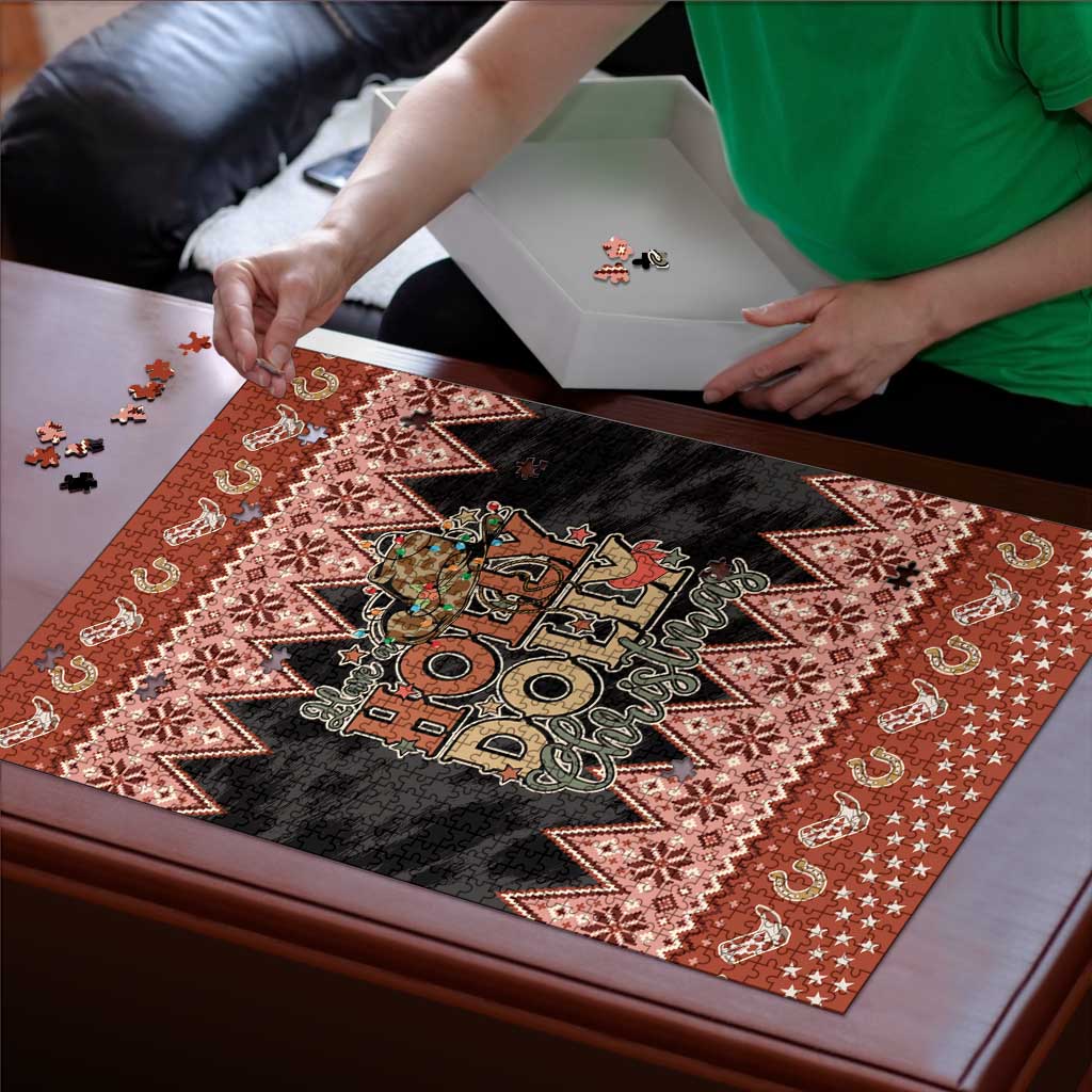 Howdy Christmas Puzzle Have a Holly Jolly Christmas - Wonder Print Shop
