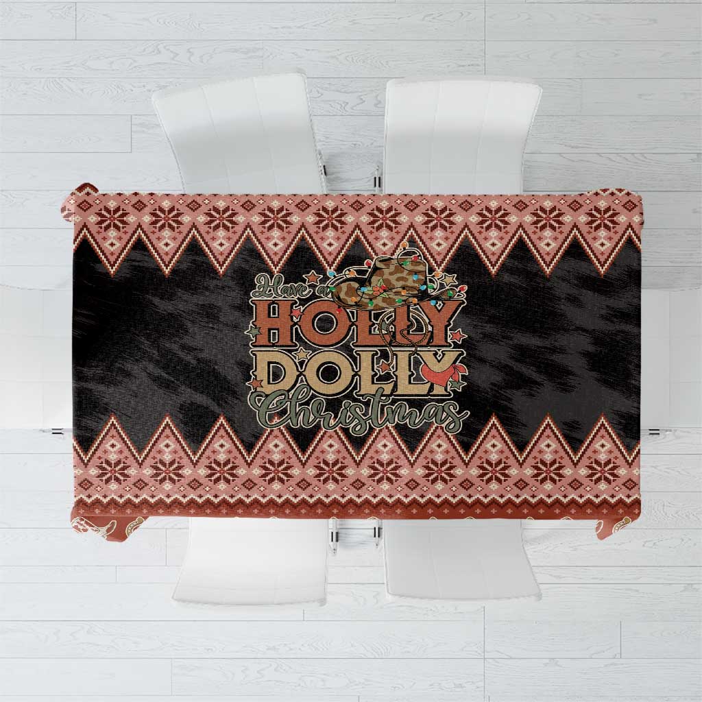Howdy Christmas Tablecloth Have a Holly Jolly Christmas - Wonder Print Shop