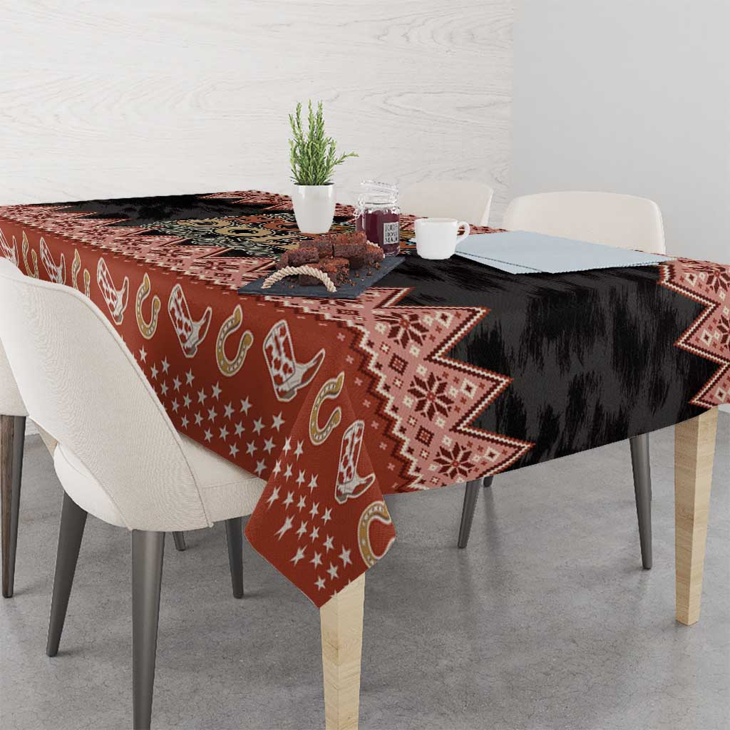 Howdy Christmas Tablecloth Have a Holly Jolly Christmas - Wonder Print Shop