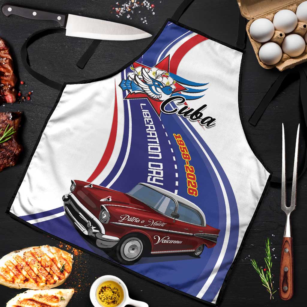 Cuba Liberation Day 1958-2026 Apron Cuba Libre Car - Wonder Print Shop