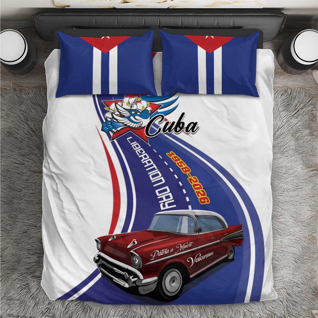 Cuba Liberation Day 1958-2026 Bedding Set Cuba Libre Car - Wonder Print Shop