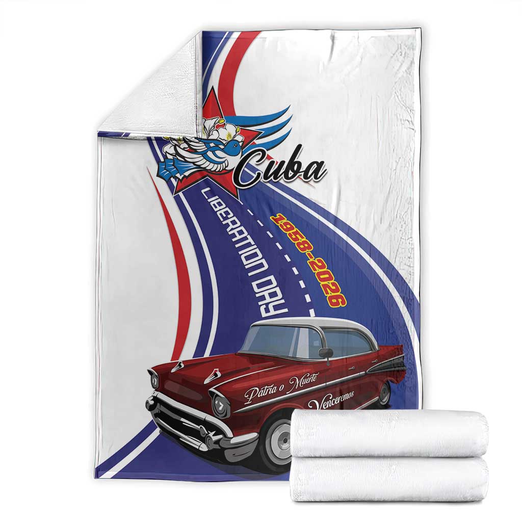 Cuba Liberation Day 1958-2026 Blanket Cuba Libre Car - Wonder Print Shop