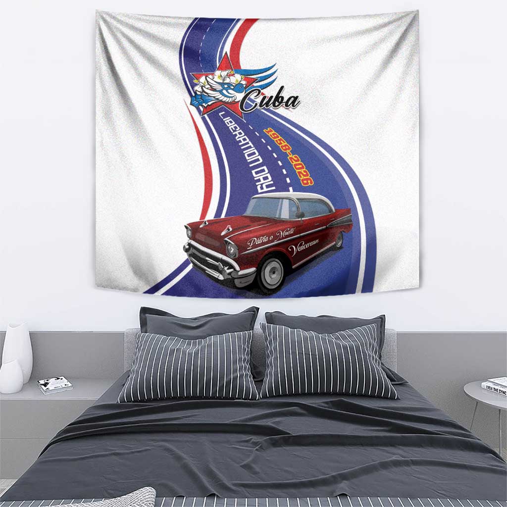 Cuba Liberation Day 1958-2026 Tapestry Cuba Libre Car - Wonder Print Shop