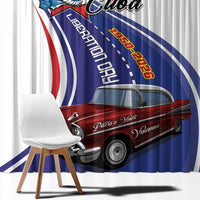 Cuba Liberation Day 1958-2026 Window Curtain Cuba Libre Car - Wonder Print Shop