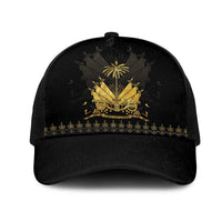 Ayiti 222nd Independence Day Anniversary Baseball Net Cap Haiti Gold VeVe Pattern - Wonder Print Shop