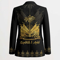 Ayiti 222nd Independence Day Anniversary Blazer Haiti Gold VeVe Pattern - Wonder Print Shop