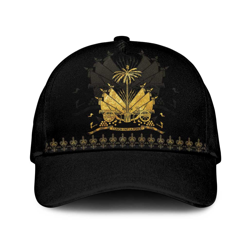 Ayiti 222nd Independence Day Anniversary Classic Cap Haiti Gold VeVe Pattern - Wonder Print Shop