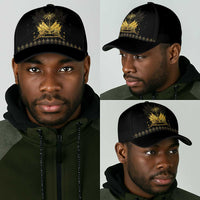Ayiti 222nd Independence Day Anniversary Classic Cap Haiti Gold VeVe Pattern - Wonder Print Shop