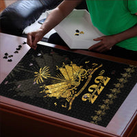 Ayiti 222nd Independence Day Anniversary Puzzle Haiti Gold VeVe Pattern - Wonder Print Shop
