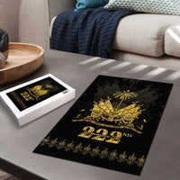Ayiti 222nd Independence Day Anniversary Puzzle Haiti Gold VeVe Pattern - Wonder Print Shop