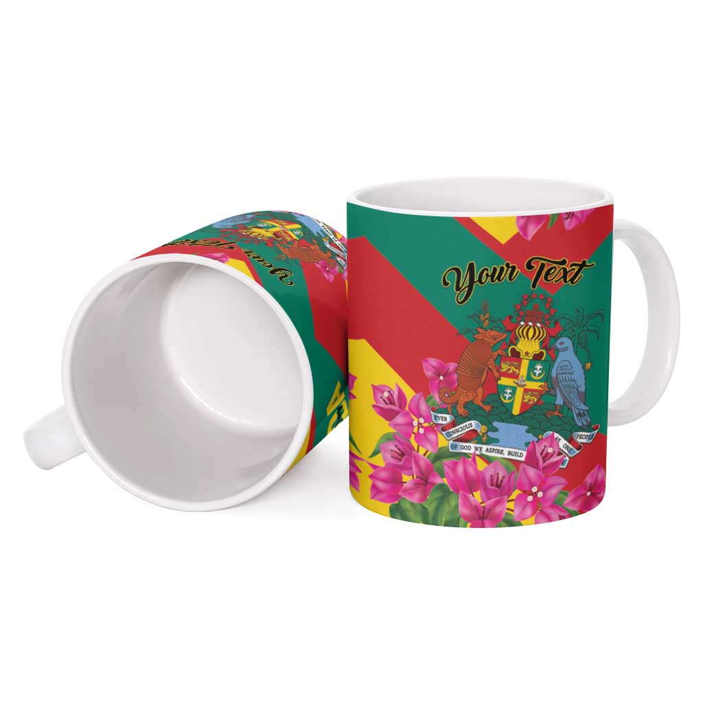 Personalized Grenada Independence Day 1974 Ceramic Mug La Gwinad Dove Armadillo Together - Wonder Print Shop