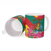 Personalized Grenada Independence Day 1974 Ceramic Mug La Gwinad Dove Armadillo Together - Wonder Print Shop