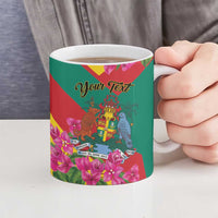 Personalized Grenada Independence Day 1974 Ceramic Mug La Gwinad Dove Armadillo Together - Wonder Print Shop