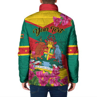 Personalized Grenada Independence Day 1974 Padded Jacket La Gwinad Dove Armadillo Together - Wonder Print Shop